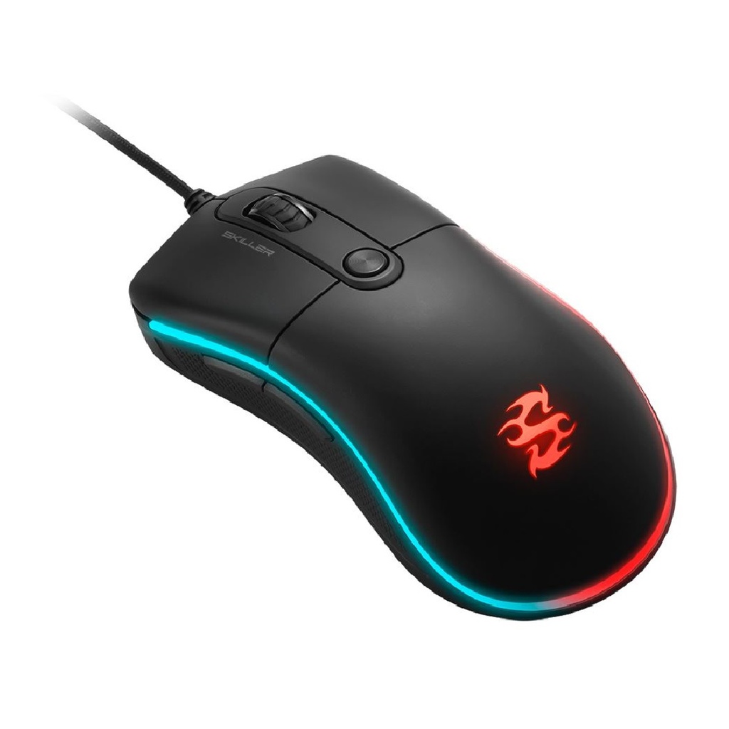 MOUSE SHARKOON SKILLER SGM2  6 BOTONES 6400DPI ARGB 1*USB-A