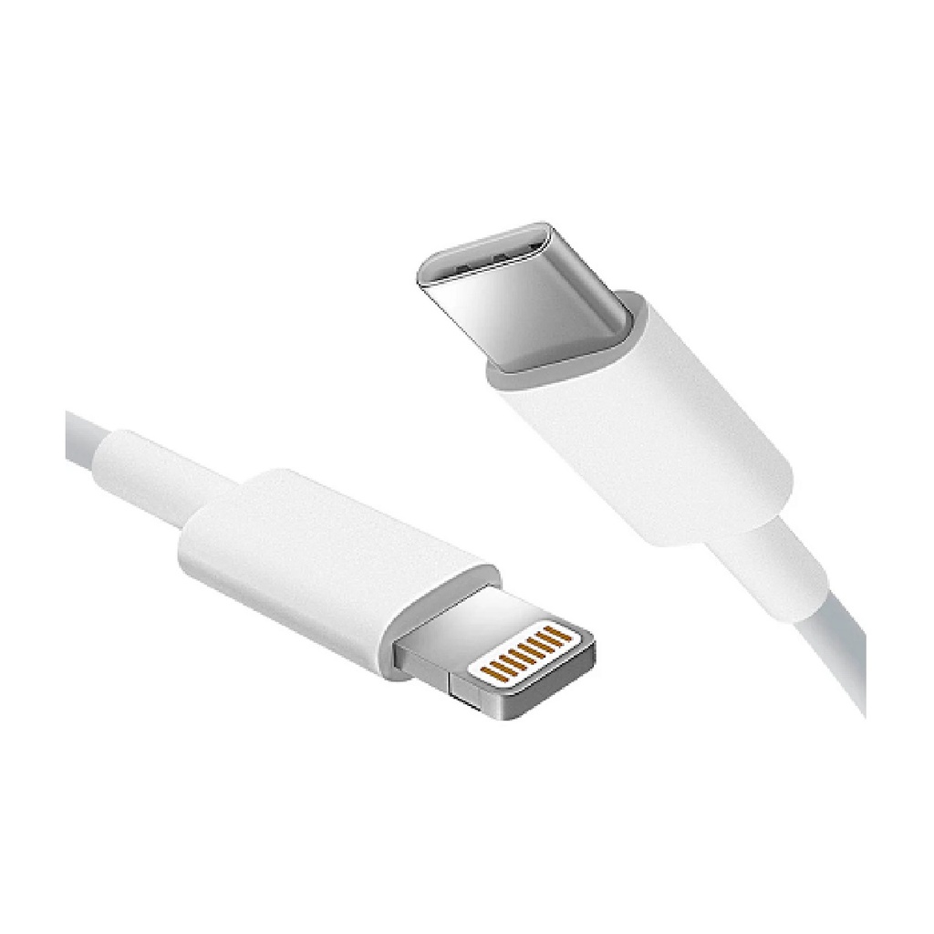 CABLE IPHONE VCOM USB-C - LIGHTNING 18W 1MTS PLANO BLANCO