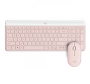 MOUSE+TECLADO LOGITECH MK470 BLUETOOTH 3 BOTONES MULTIDISPOSITIVO ESPAÑOL ORO ROSA