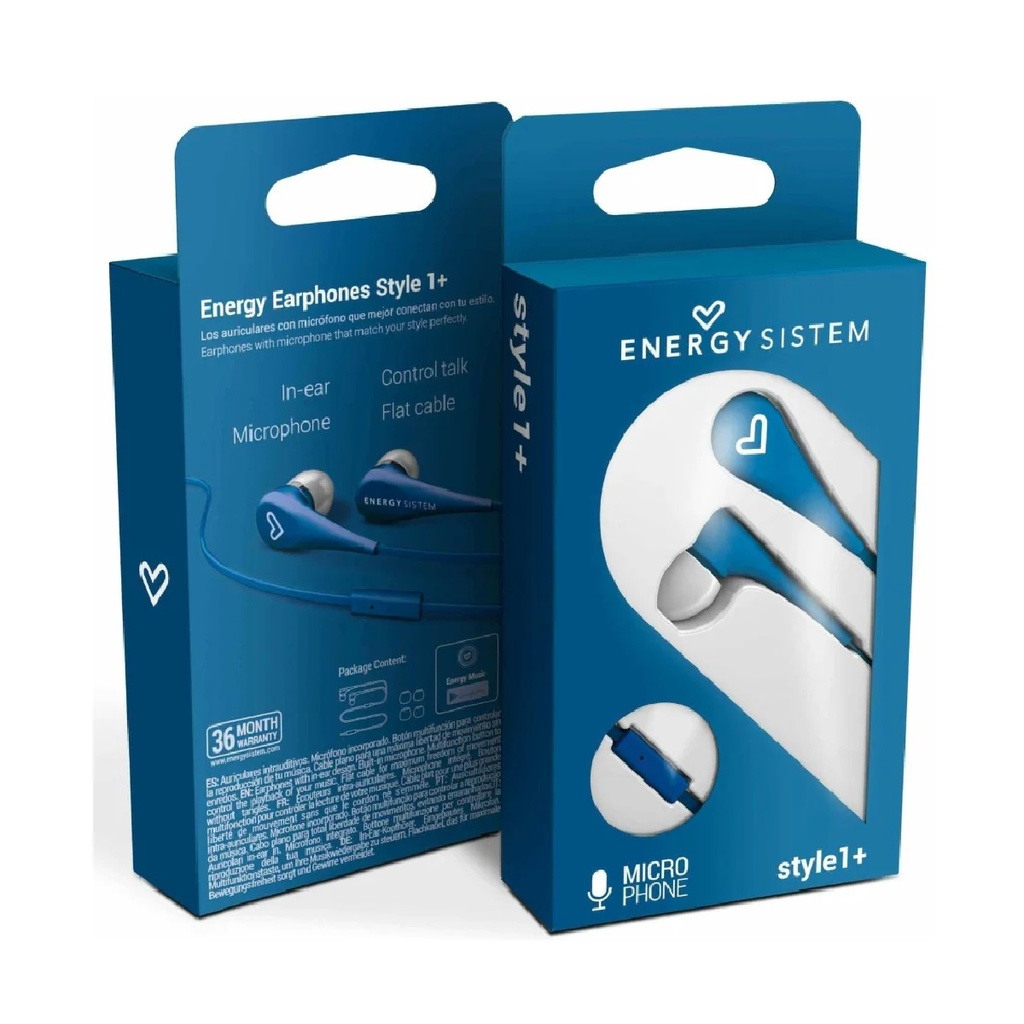 AUDIFONOS ENERGY SISTEM STYLE1+ 1*3.5MM AZUL