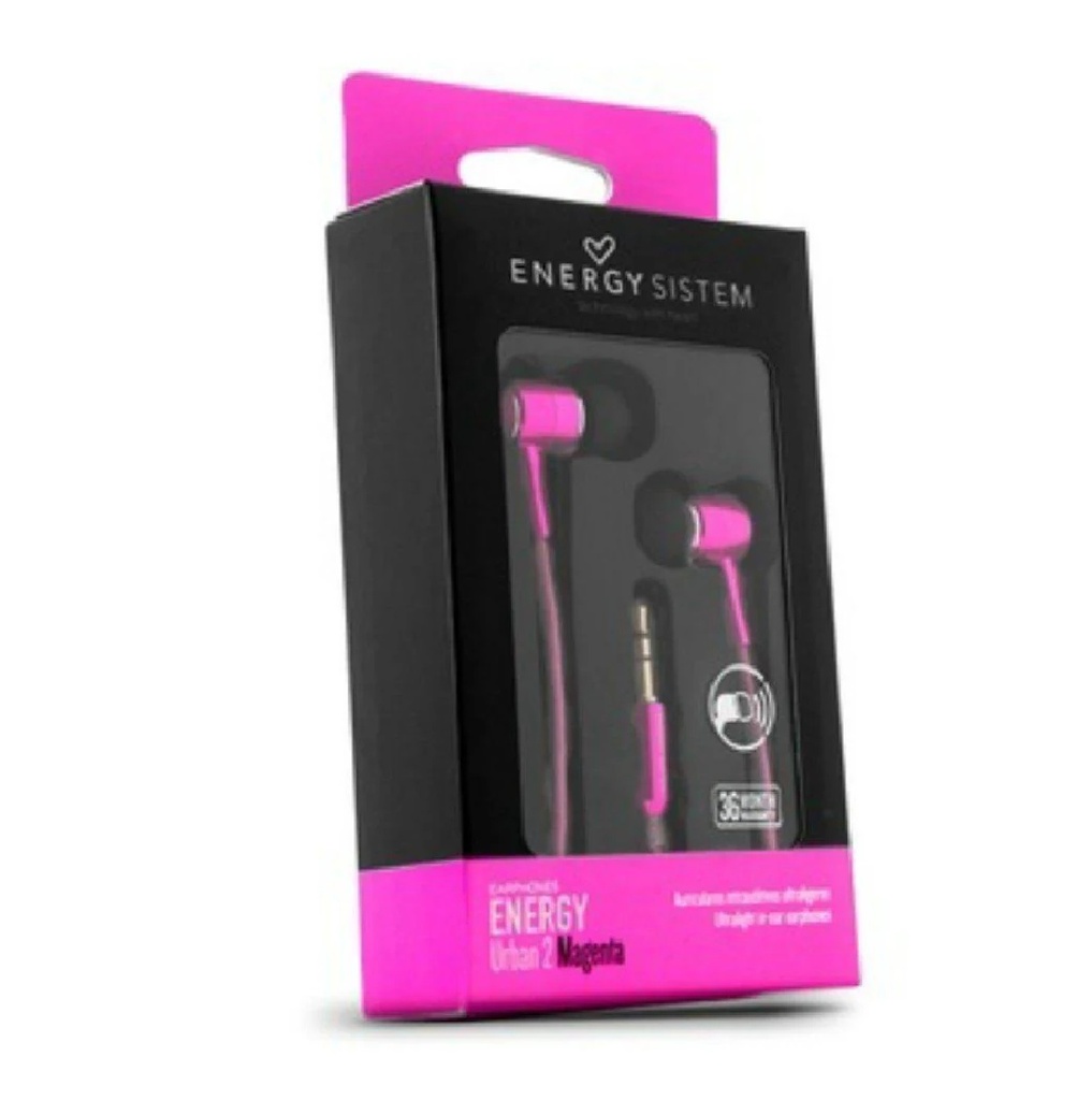 AUDIFONOS ENERGY SISTEM URBAN2 MAGENTA 3.5MM