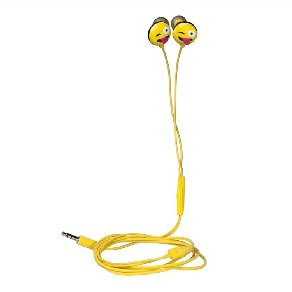 AUDIFONO JAMOJI HX-EPEM01 EMOJIS 3.5MM PARA NIÑOS C/MIC GUIÑO