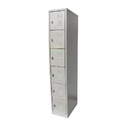 LOCKER METALICO DORS F-11 6 PUERTAS DE CANDADO 180CM*38CM*40CM NEGRA/BEIGE