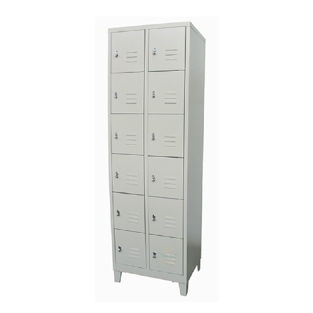 LOCKER METALICO DORS F-17 12 PUERTAS DE CANDADO 183CM*58CM*40CM