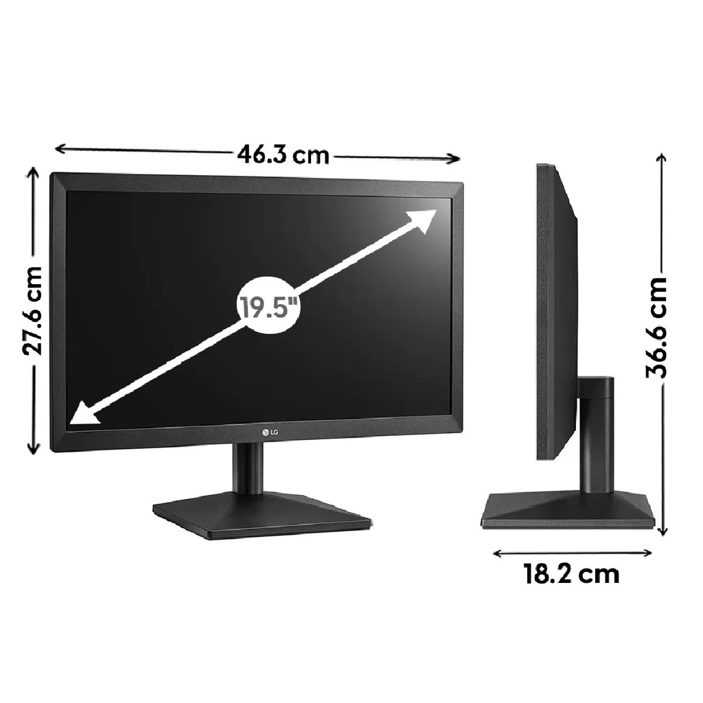 MONITOR LG 20MK400H-B 19.5" 1366*768 TN 75HZ 1*HDMI 1*VGA