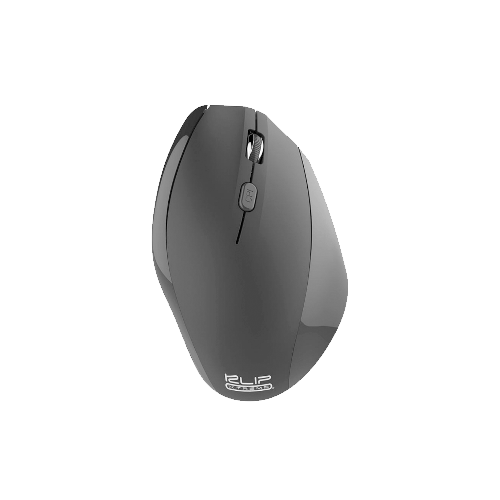 MOUSE KLIP XTREME KMW-390 EVER REST INALAMBRICO ERGONOMICO 6 BOTONES 800-1600DPI NEGRO