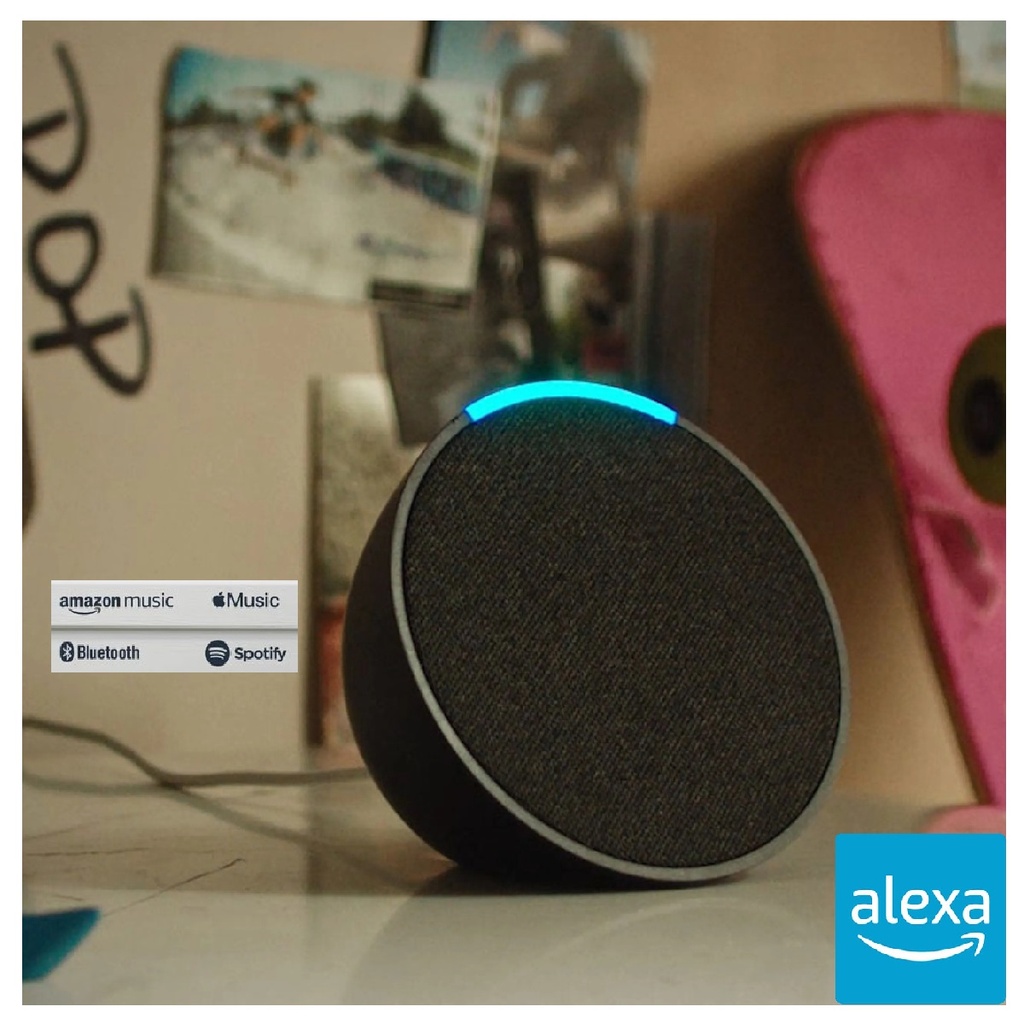 PARLANTE AMAZON ECHO POP CON ALEXA 1ERA GEN NEGRO