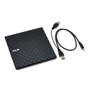 QUEMADOR EXTERNO ASUS SDRW-08D2S USB-A CD/DVD NEGRO