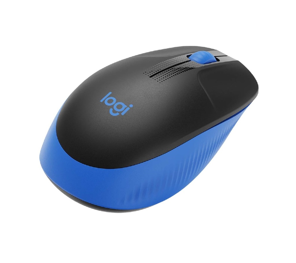 MOUSE LOGITECH M190 INALAMBRICO 3 BOTONES 1000DPI AZUL GRANDE