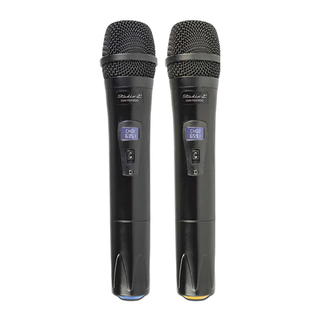 MICROFONO INALAMBRICO DOBLE STUDIO Z GW-R2000 UHF RECARGABLE