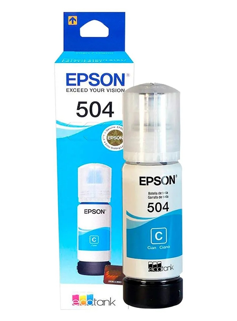 TINTA DE RELLENO EPSON 504 CIAN 70ML