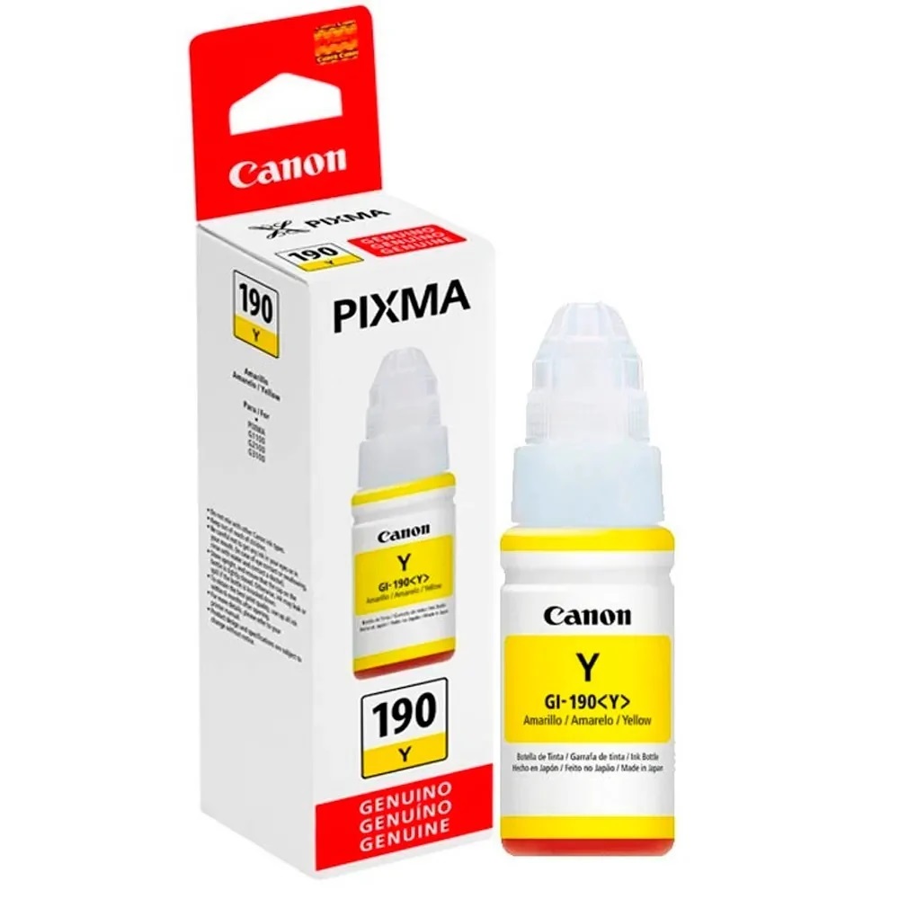 TINTA DE RELLENO CANON 190 AMARILLO 70ML