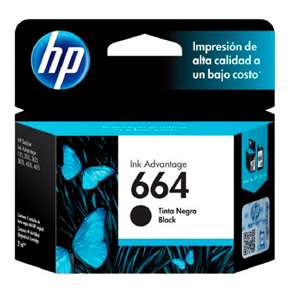 CARTUCHO HP 664 NEGRO 2ML