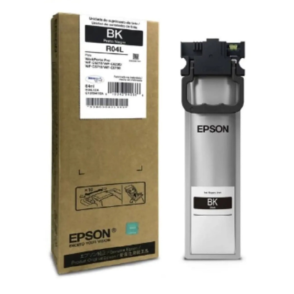 TINTA DE RELLENO EPSON R04L NEGRO WF-C52X0 WF-C57X0 69ML 5000PAGS