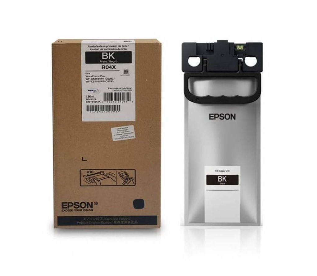 TINTA DE RELLENO EPSON R04X NEGRO WF-C52X0 WF-C57X0 136ML 10000PAGS