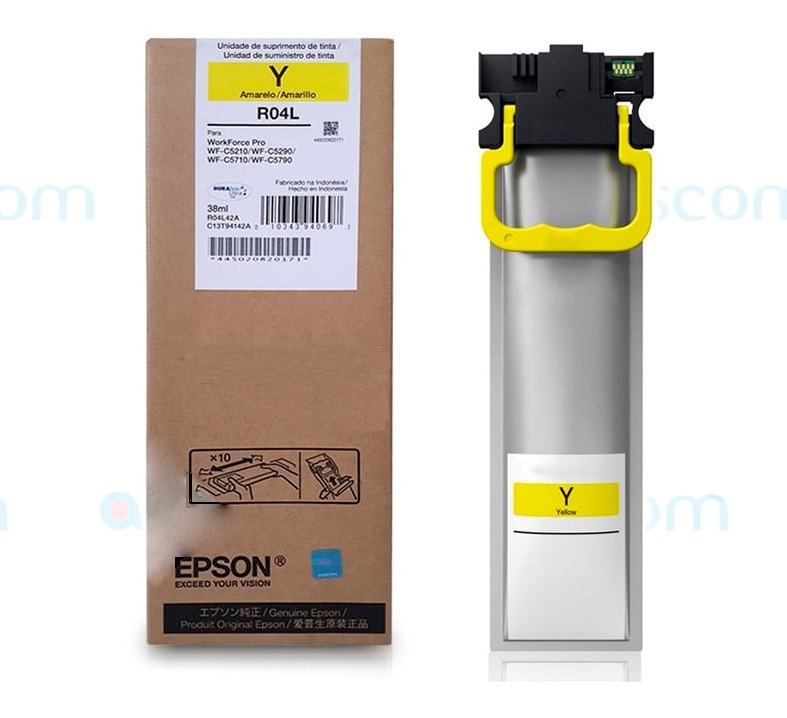 TINTA DE RELLENO EPSON R04L AMARILLO WF-C52X0 WF-C57X0 38ML 5000PAGS