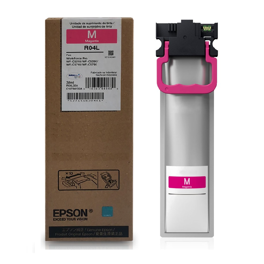 TINTA DE RELLENO EPSON R04L MAGENTA WF-C52X0 WF-C57X0 38ML 5000PAGS