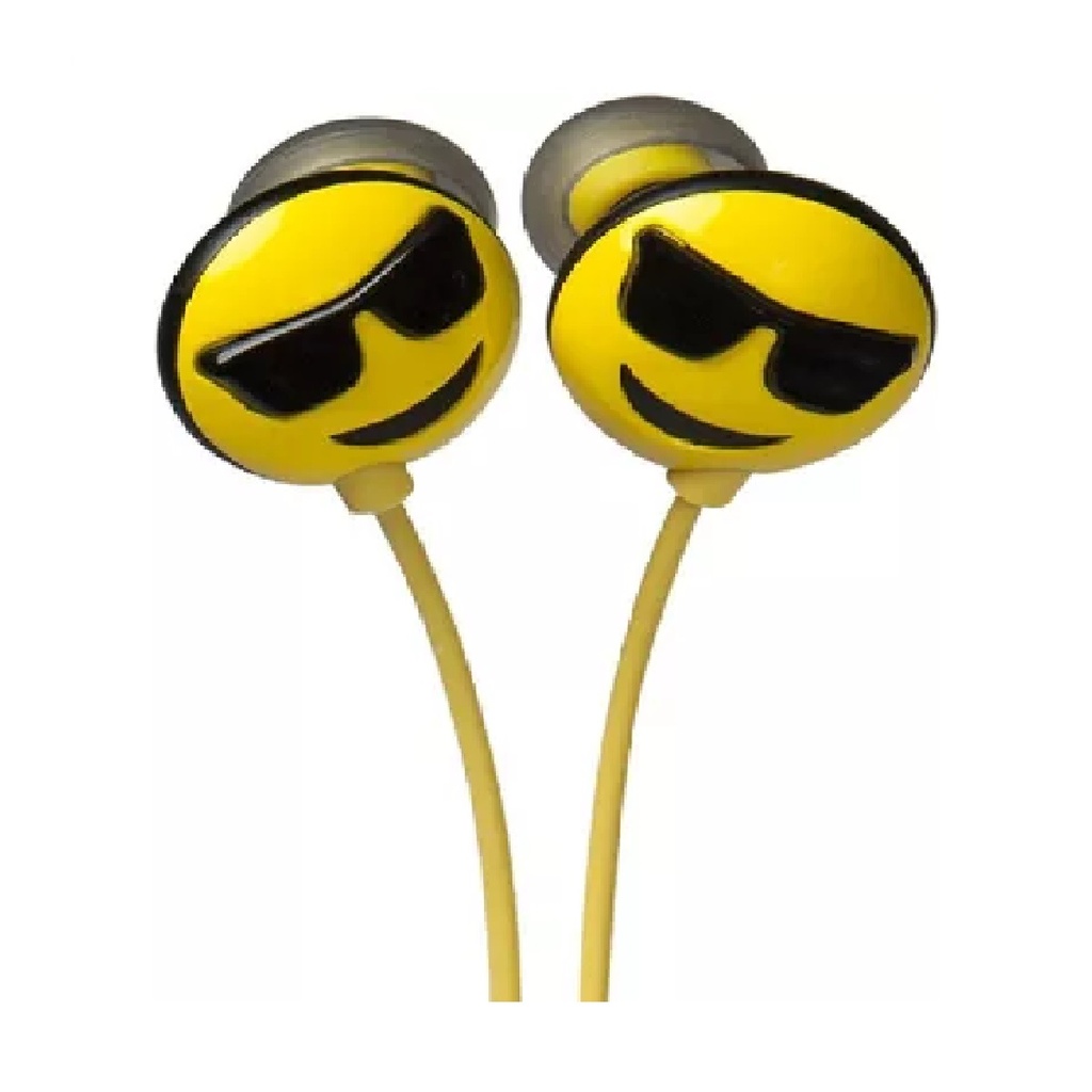 AUDIFONOS JAMOJI HX-HPEM02 EMOJIS 3.5MM PARA NIÑOS C/MIC LENTES