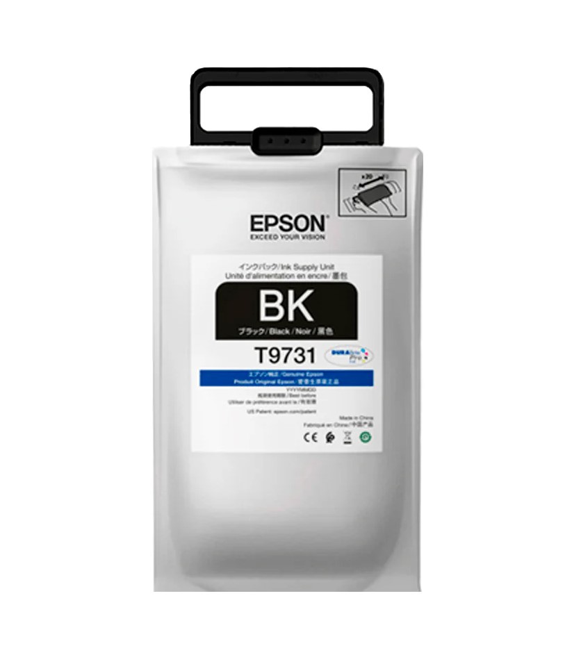 TINTA DE RELLENO EPSON T973 NEGRO WF-C869R 402ML 22500PAGS