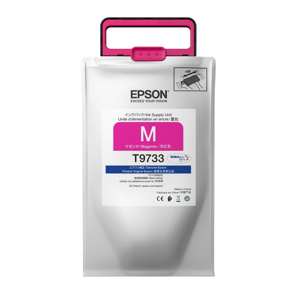 TINTA DE RELLENO EPSON T973 MAGENTA WF-C869R 192ML 22000PAGS