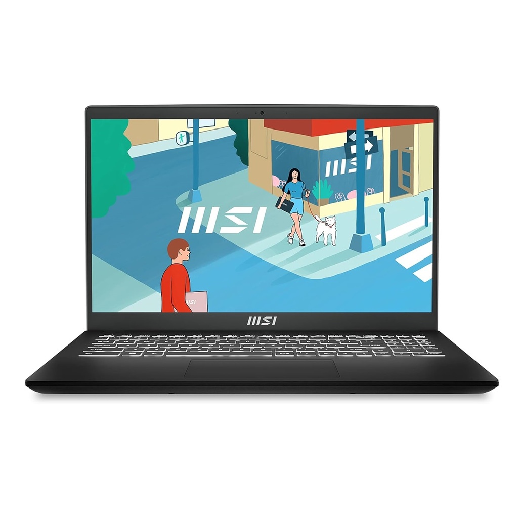 LAPTOP MSI MODERN 15 B12MO-863XCR CI5-1235U 4.40GHZ RAM 8GB SSD 512GB 15.6"FHD SIN OS ESPAÑOL TECL ILUMINADO NEGRA