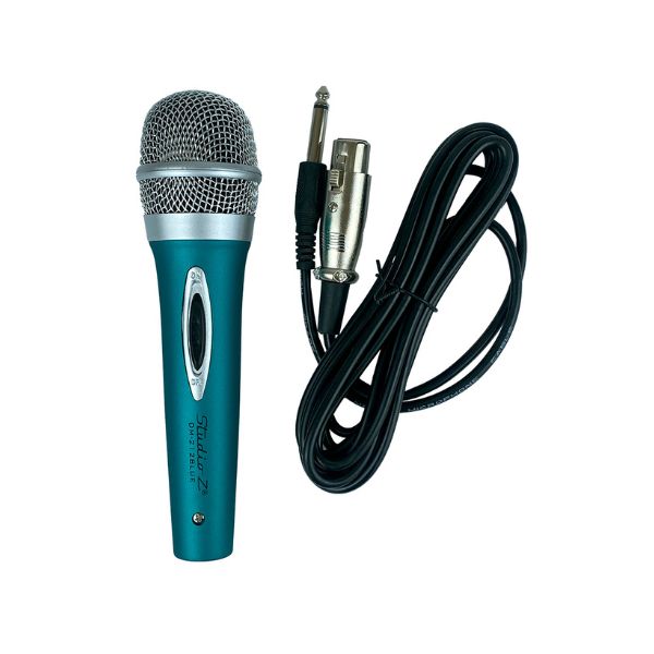 MICROFONO CON CABLE STUDIO Z DM-212 XLR A 1/4 BLUE