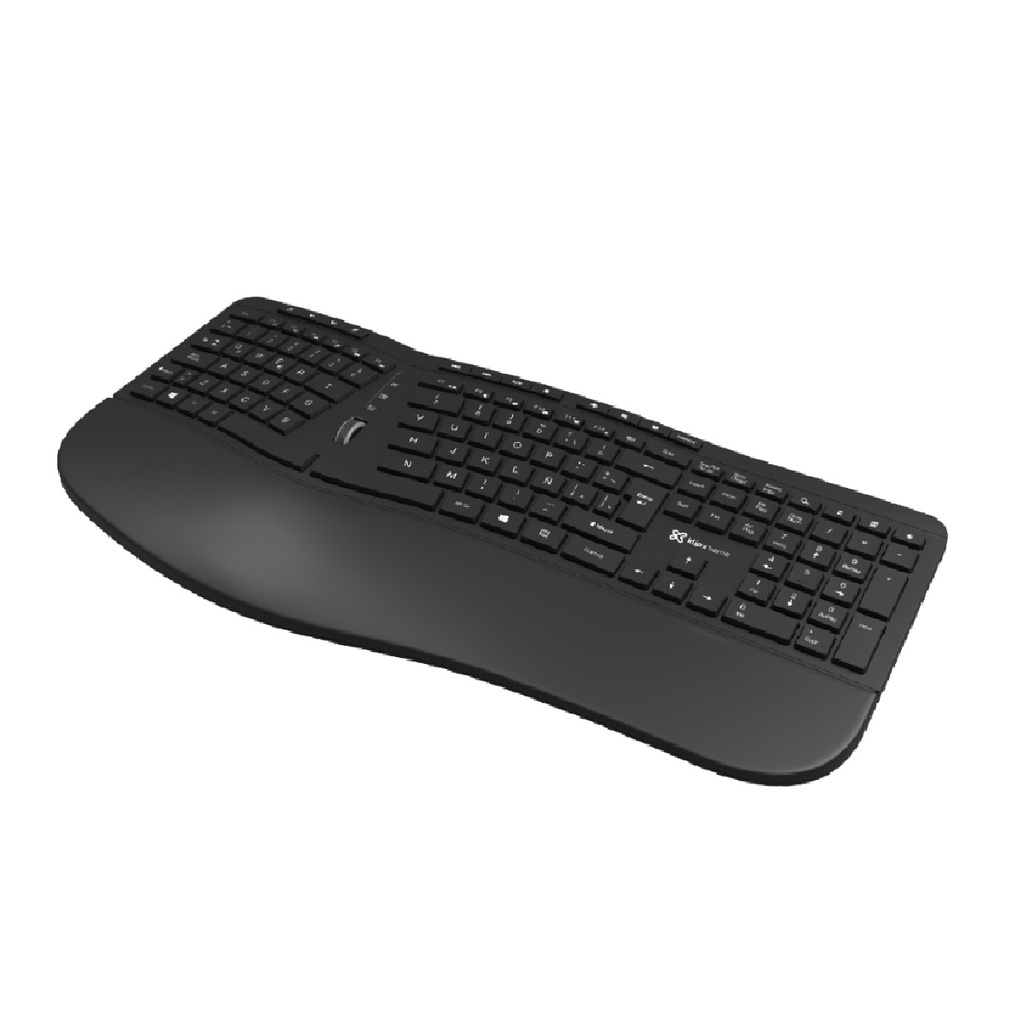 TECLADO KLIP XTREME KBK-530S INALAMBRICO ERGONOMICO ESPAÑOL NEGRO