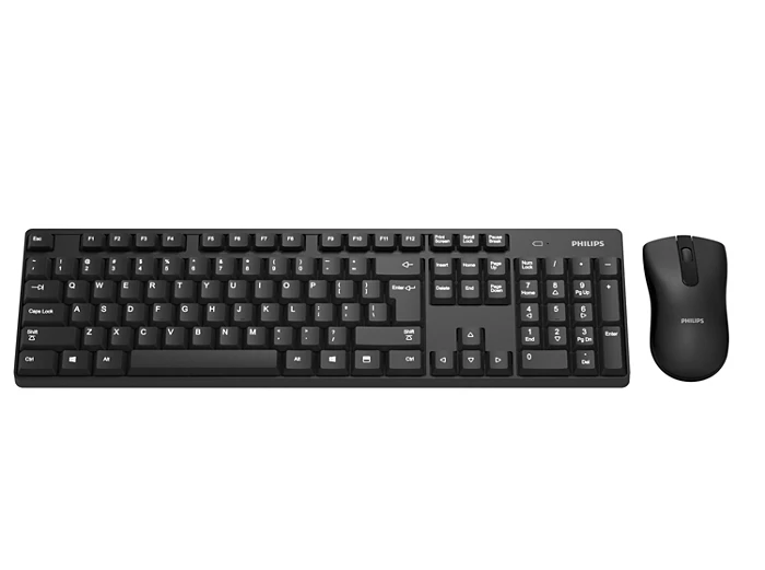 MOUSE+TECLADO PHILIPS SPT6501B/00 INALAMBRICO COMPACTO ESPAÑOL NEGRO