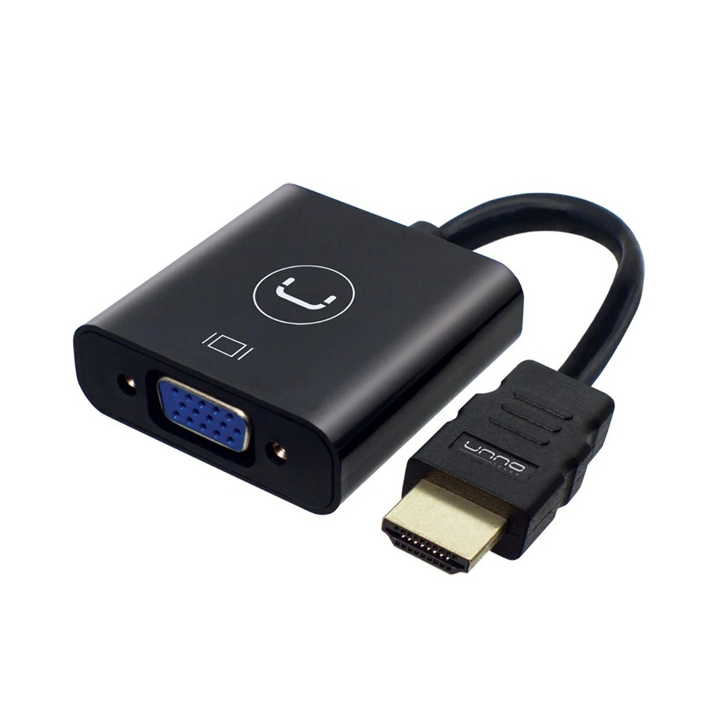 ADAPTADOR UNNO TEKNO AD4202BK 1*HDMI A 1*VGA M/H