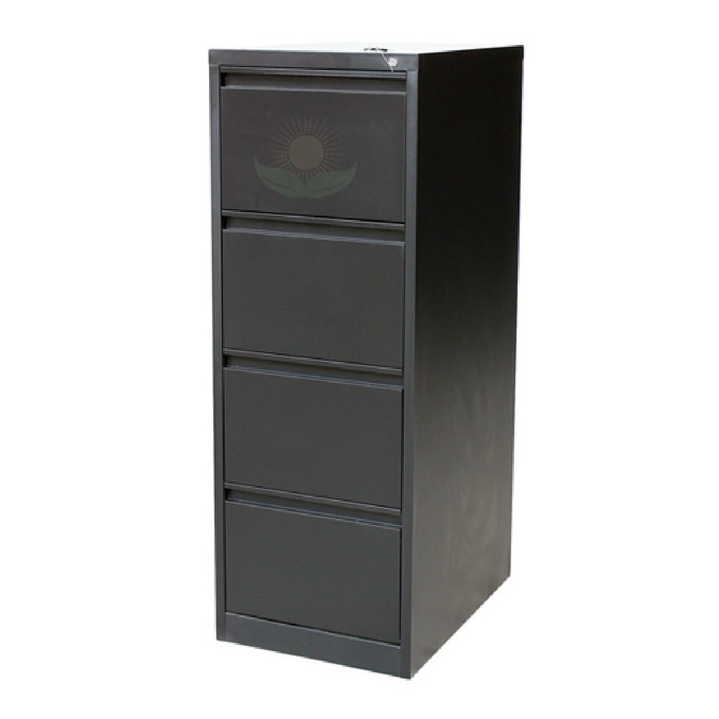 ARCHIVO METALICO DORS DP-084N 4 GAVETAS OFICIO 133CM*46CM*62CM NEGRO