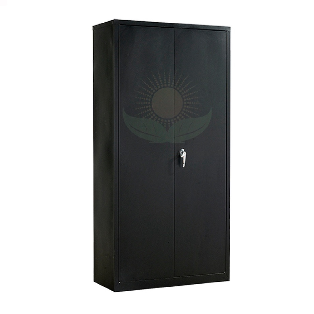 ARMARIO DORS C-14 2 PUERTAS METALICO 180CM*88CM*40CM 4 ANAQUELES C/LLAVE NEGRO/BEIGE