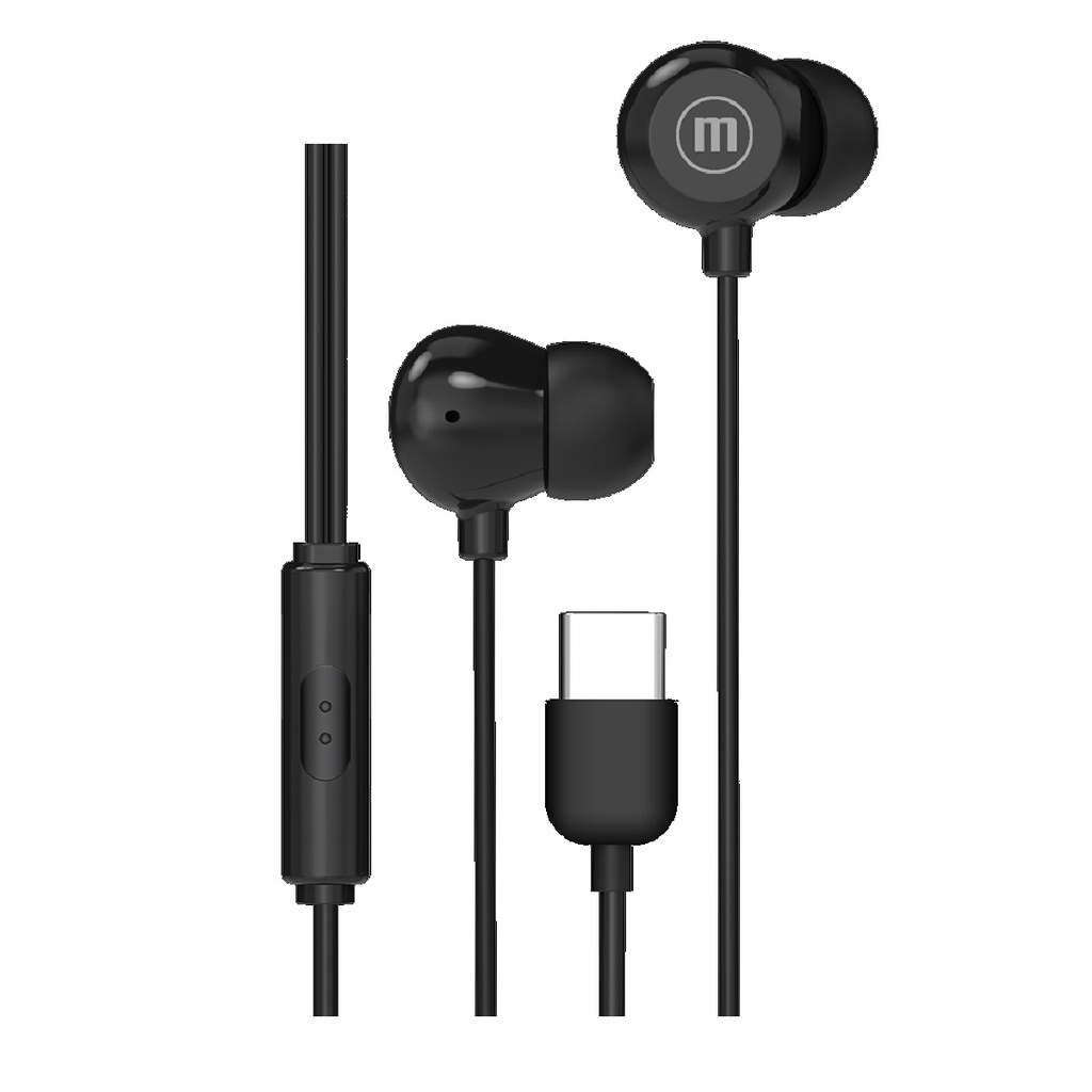 AUDIFONOS MAXELL INBAX 348594 USB-C NEGRO