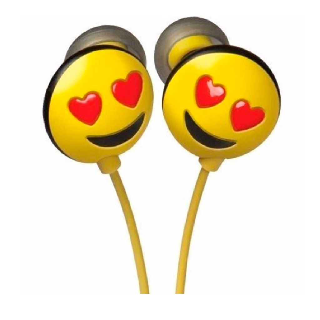 AUDIFONOS JAMOJI HX-HPEM03 EMOJIS 3.5MM PARA NIÑOS C/MIC ENAMORADO