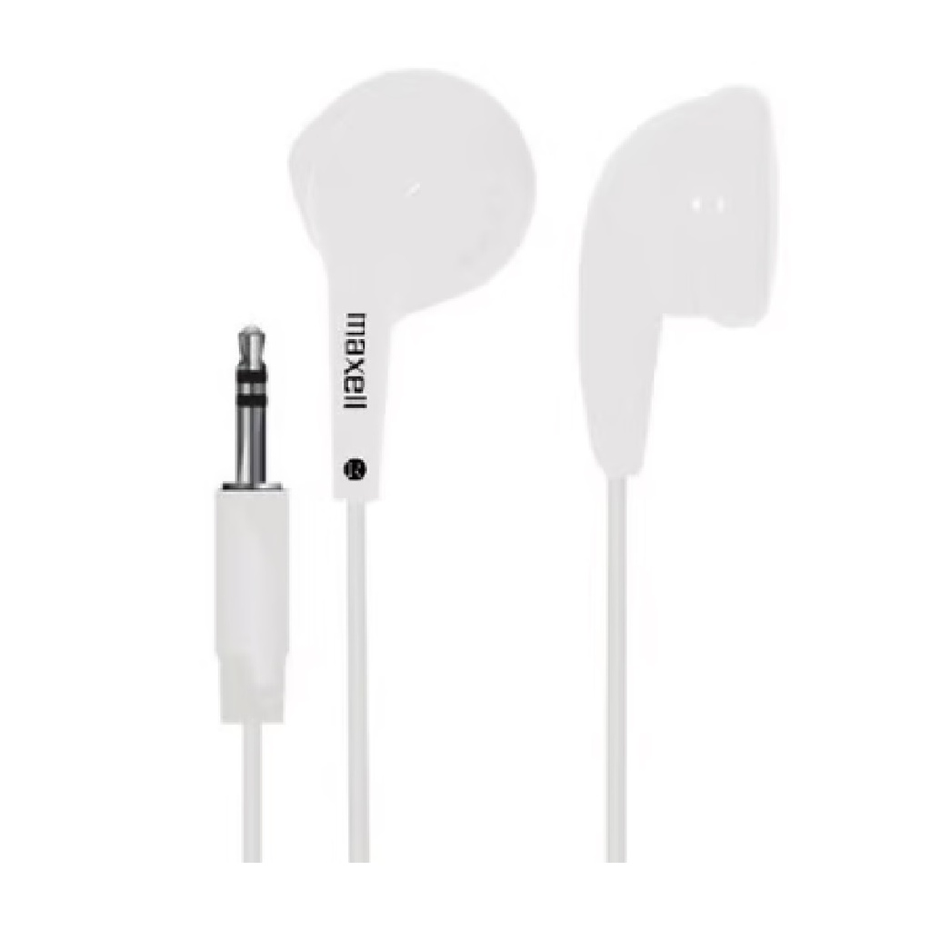 AUDIFONOS MAXELL EB-95 STEREO BUDS  1*3.5MM BLANCO