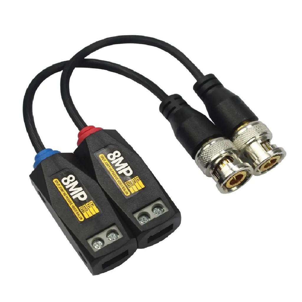 BALUN PASIVO TEKLINK BAL4K BNC TORNILLO 4K 8MP