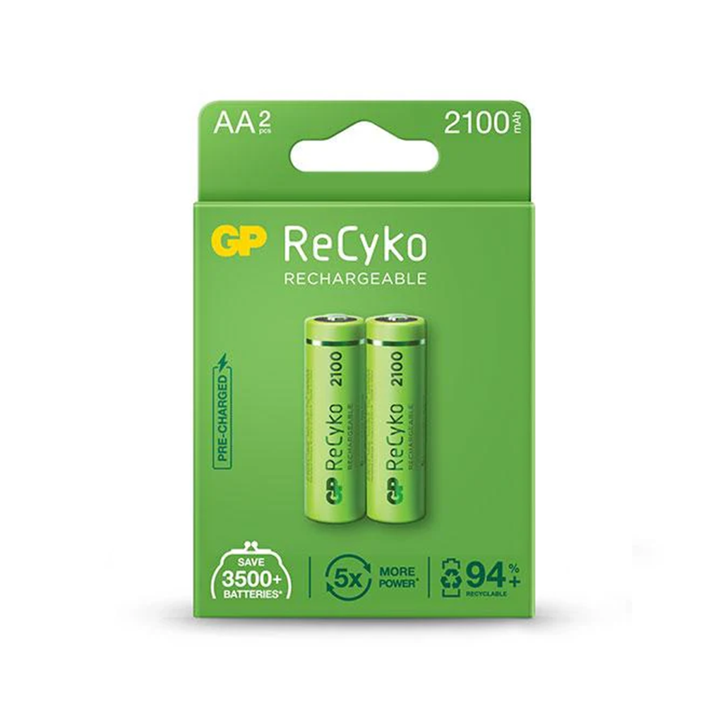 BATERIA AA GP RECYKO 2100MHA RECARGABLE PAR