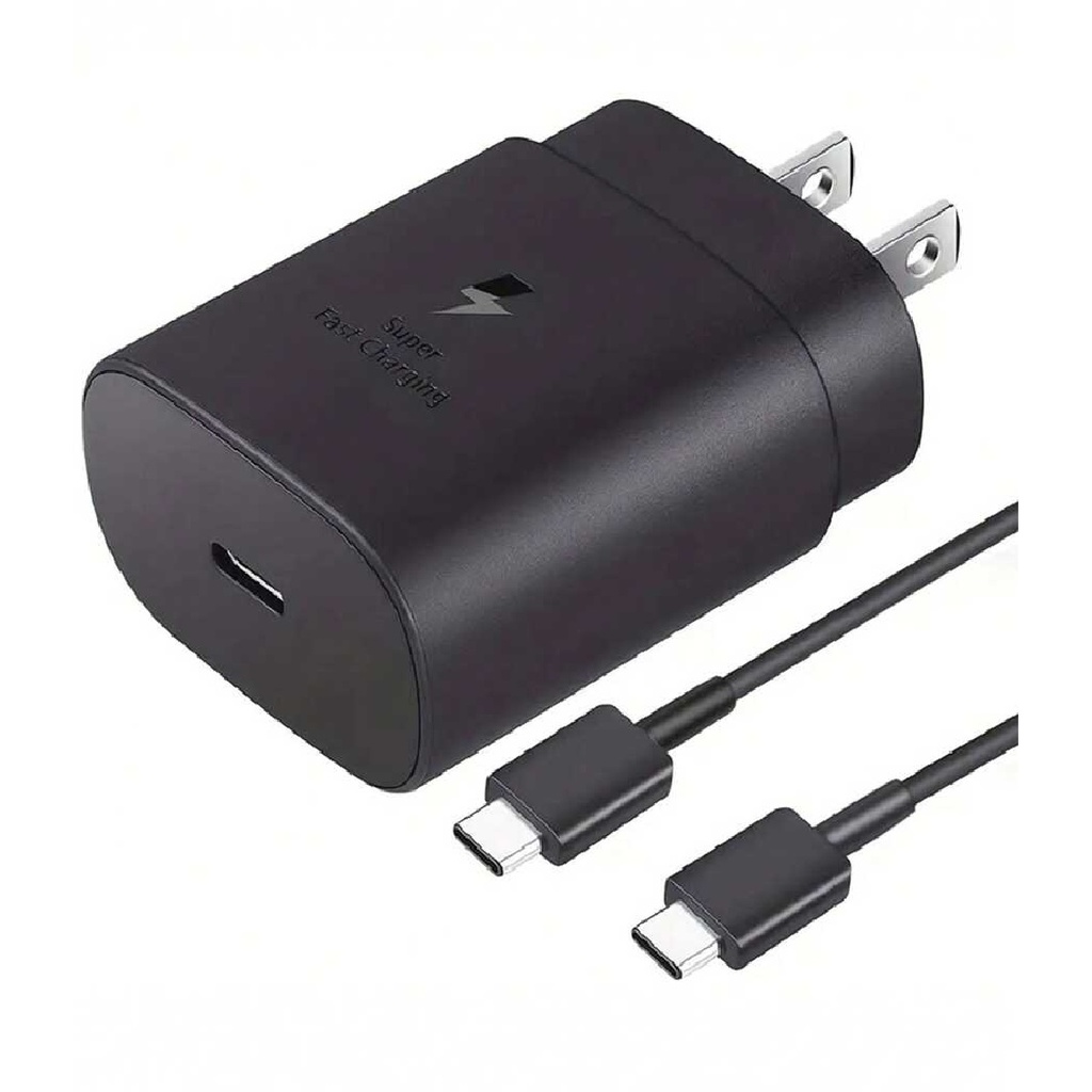 CARGADOR+CABLE SAMSUNG CARGA RAPIDA 1* USB-C A 1* USB-C 25W