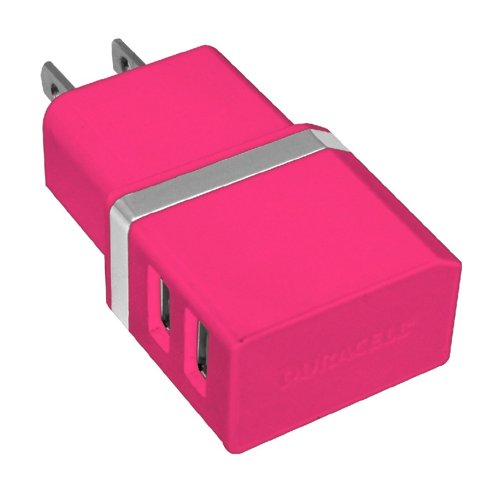 CARGADOR DURACELL LE2192 FUCSIA 2*USB-A 2.1AMP