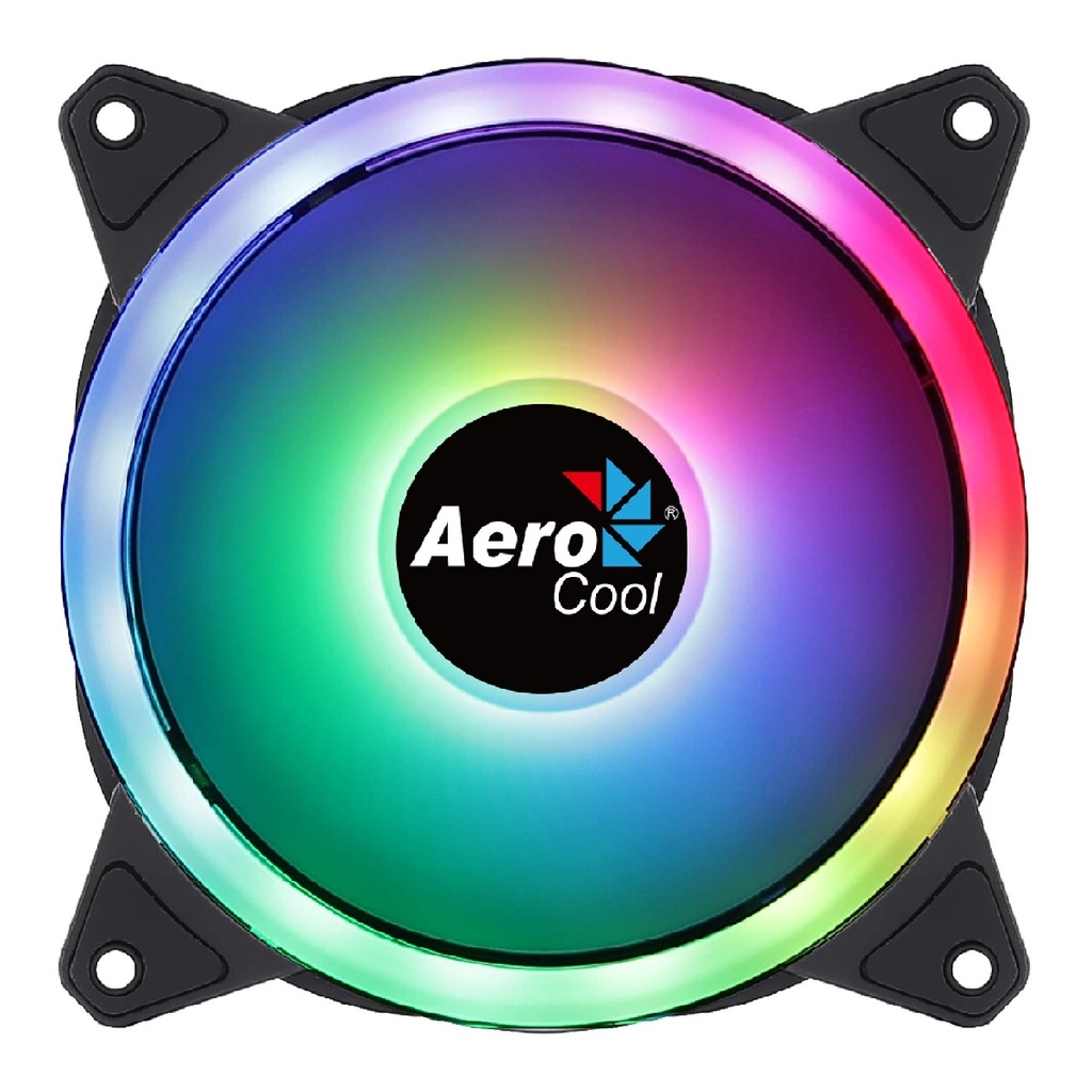 ABANICO CASE AEROCOOL DUO 12 RGB 120MM