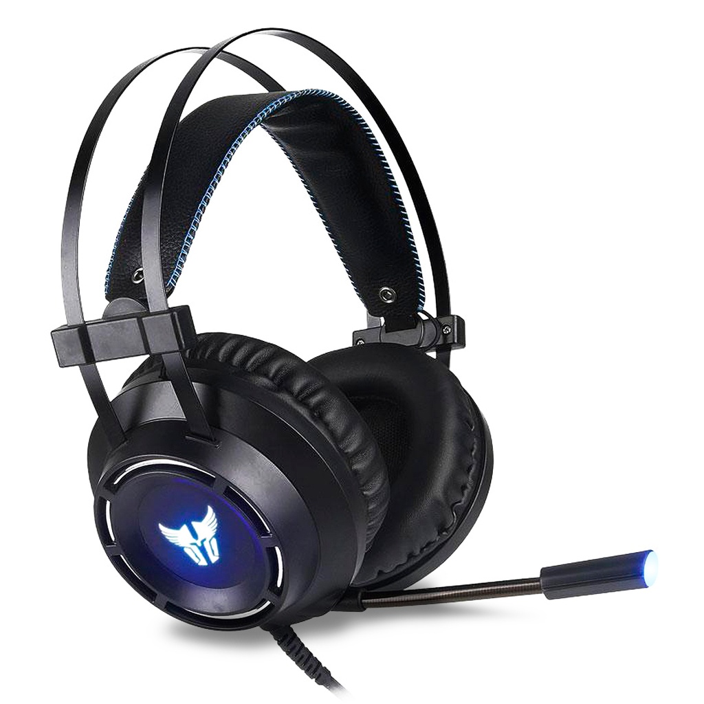 HEADSET ARGOM ARG-HS-2846BK COMBAT 2*3.5MM NEGRO/AZUL