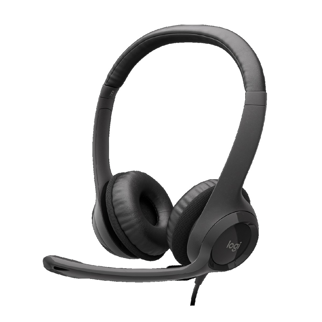 HEADSET LOGITECH H390 1*USB-A C/VOLUMEN NEGRO