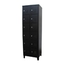 LOCKER METALICO DORS F-17 12 PUERTAS DE CANDADO 183CM*58CM*40CM NEGRO/BEIGE