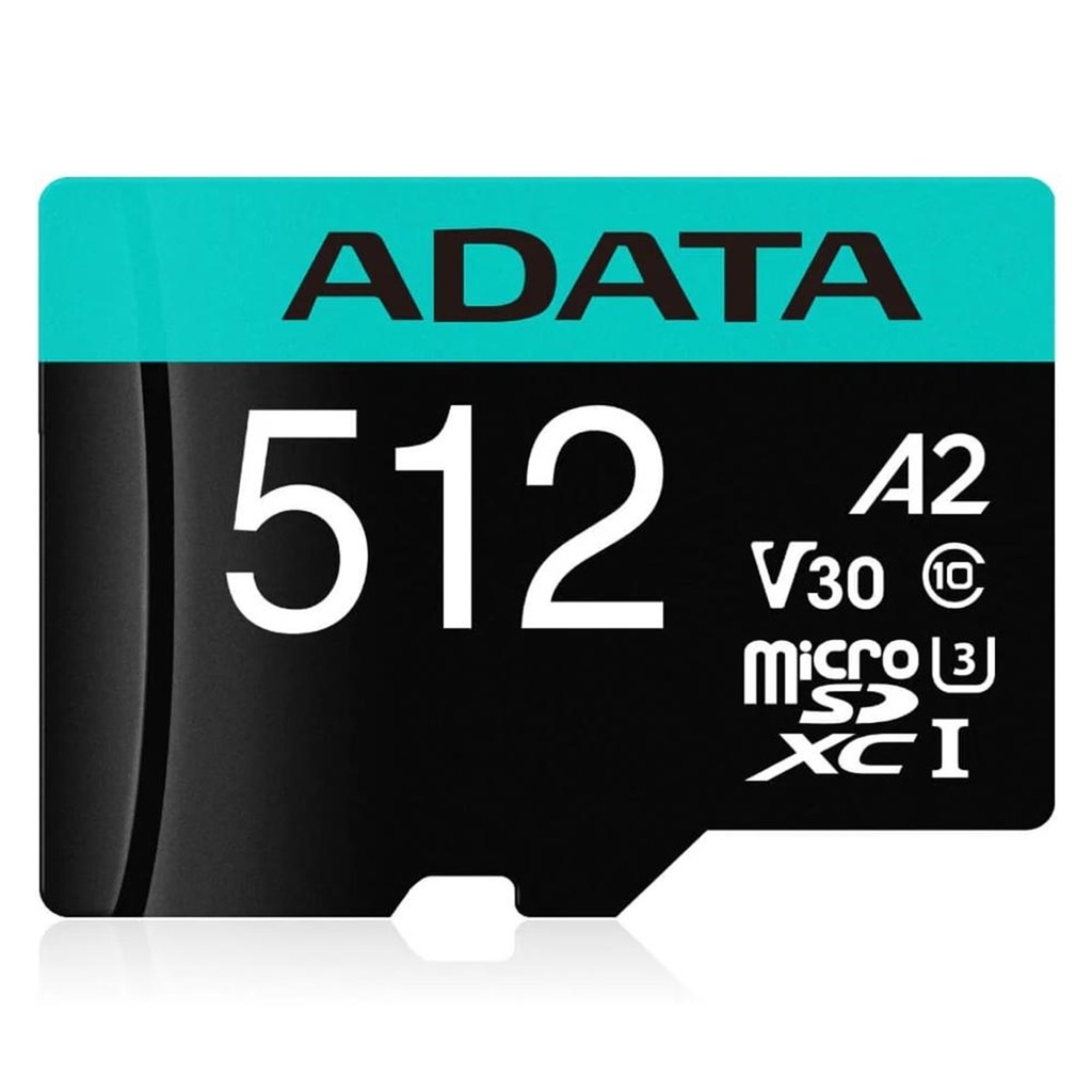 MEMORIA MICROSDXC V30 ADATA 512GB U3 A2 80-100MB/S