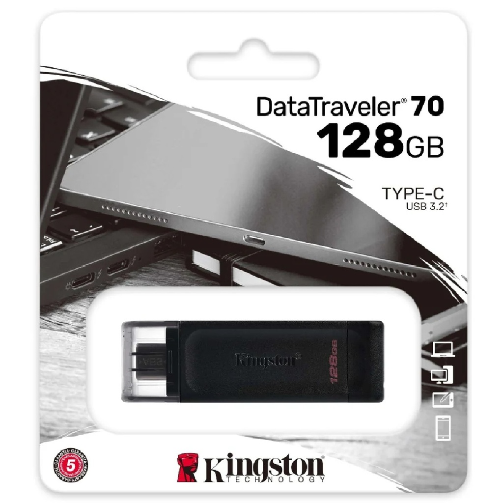 MEMORIA USB KINGSTON DT70 128GB USB-C 3.2