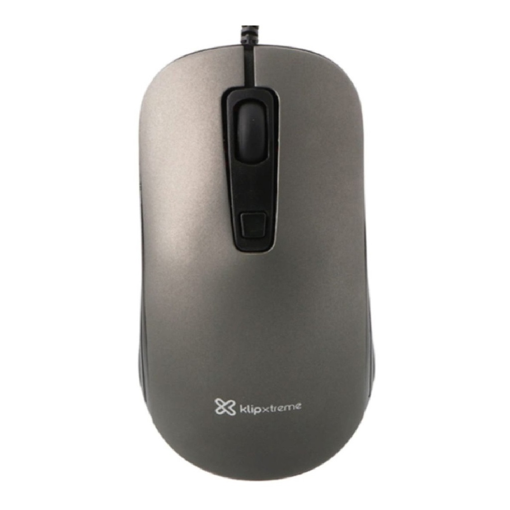 MOUSE KLIP XTREME SHADOW KMO-111 GRIS USB-A 1600DPI