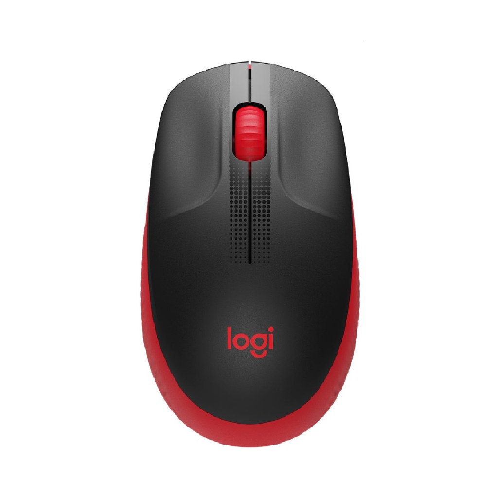 MOUSE LOGITECH M190 INALAMBRICO 3 BOTONES 1000DPI ROJO GRANDE