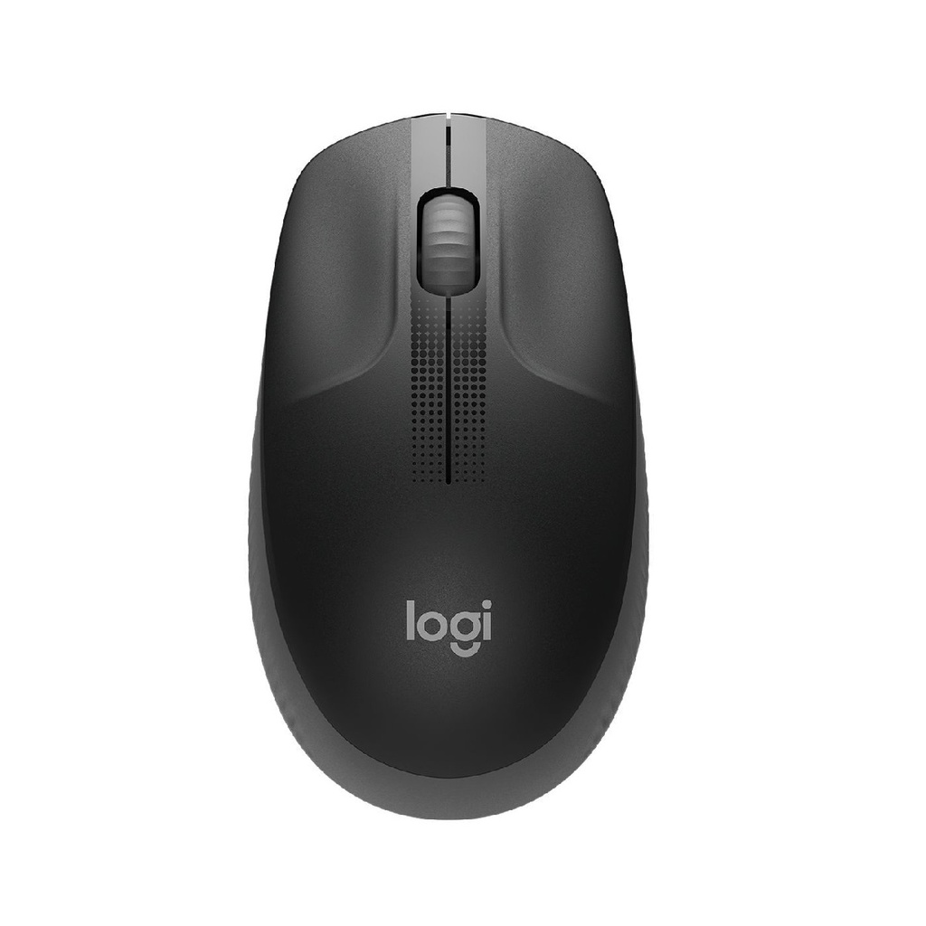 MOUSE LOGITECH M190 INALAMBRICO 3 BOTONES 1000DPI NEGRO-GRIS GRANDE