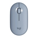 MOUSE LOGITECH M350 PEBBLE BLUETOOTH 3 BOTONES 1000DPI CELESTE