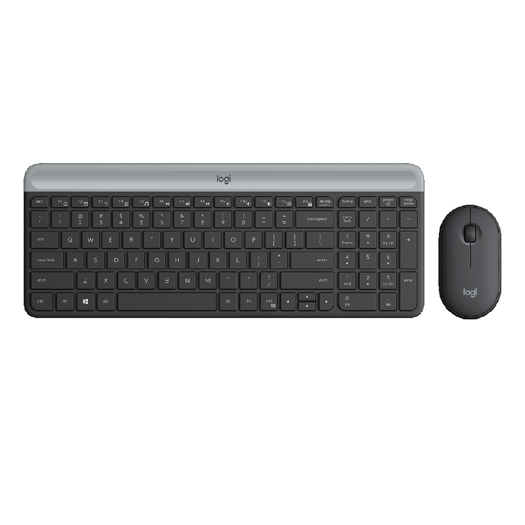 MOUSE+TECLADO LOGITECH MK470 BLUETOOTH 3 BOTONES MULTIDISPOSITIVO ESPAÑOL NEGRO