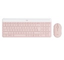 MOUSE+TECLADO LOGITECH MK470 BLUETOOTH 3 BOTONES MULTIDISPOSITIVO ESPAÑOL ORO ROSA